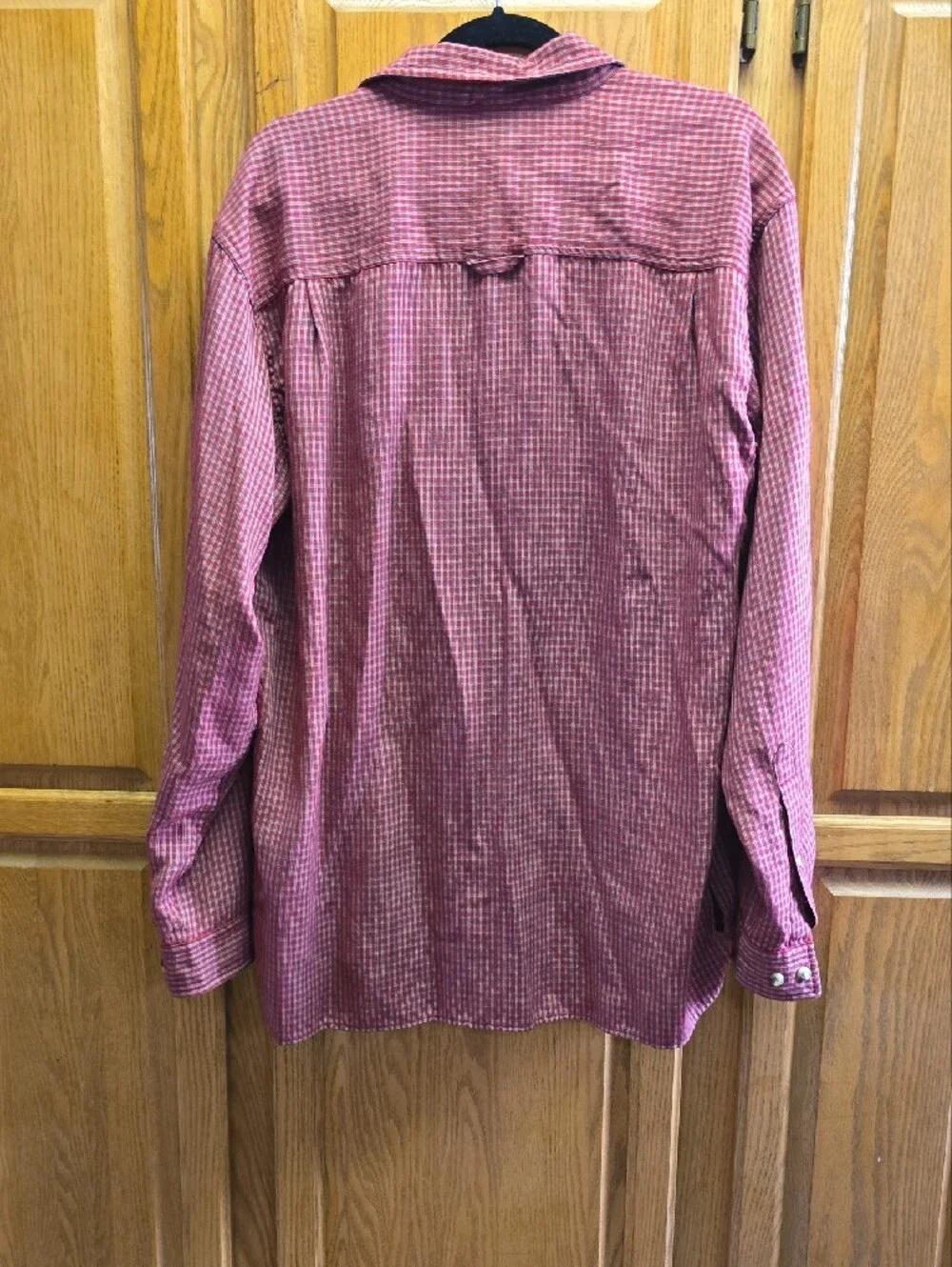 The North Face Men's Red Check Button-Down Shirt